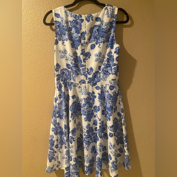 Brooks Brothers Blue and White A-line Midi Dress - Picture 5 of 5